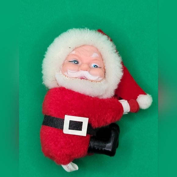 Vintage Santa Claus Clip On Tree Hugger Pincher Christmas Ornaments - Picture 8 of 9